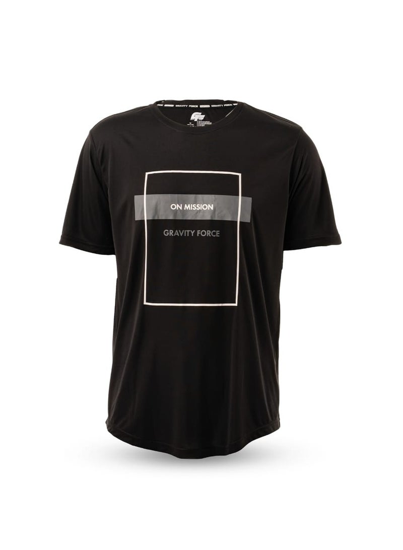 گریوِٹی فورس تيشيرت جرافيتي فورس رجالي واسع بقصة أوفر سايز مع أكتاف منسدلة | قطن عضوي 100% قابل للتهوية | أكمام قصيرة وياقة دائرية | مناسب للكاجوال، الأنشطة الخارجية والارتداء اليومي - Image 1